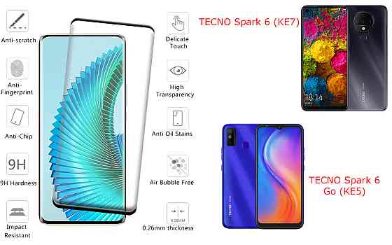 Захисне скло HyperGlass Pro для TECNO Spark 6 (KE7),  Spark 6 Go (KE5) – максимальна чутливість та захист Київ