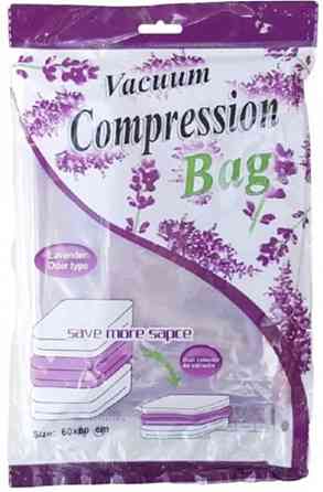 Вакуумный пакет с ароматом розы для хранения вещей в шкафу 80*110см Винница