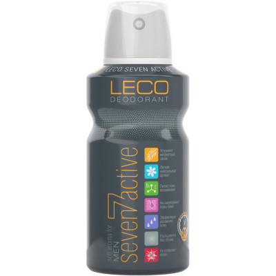 Антиперспірант Leco Seven Active For Men 150 мл (XL 10001) Вінниця - фото 1