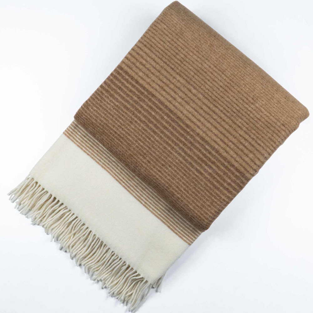 Кашеміровий плед-покривало FREYA 140х200см 250г/м2 (Бежевий) Суми - фото 1