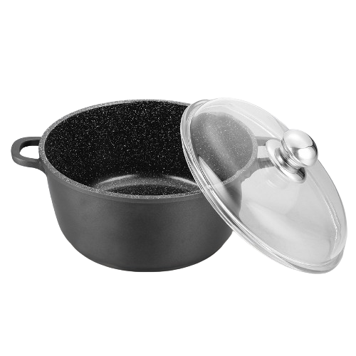 Каструля 4л скляна кришка MR-4624C Maestro Житомир - изображение 4