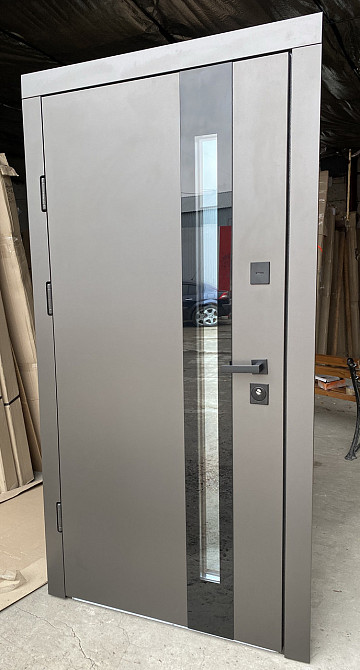 Двери уличные Redfort, модель Акорд с стеклопакетам, комплектация Композит (2 контура) Киев - изображение 3