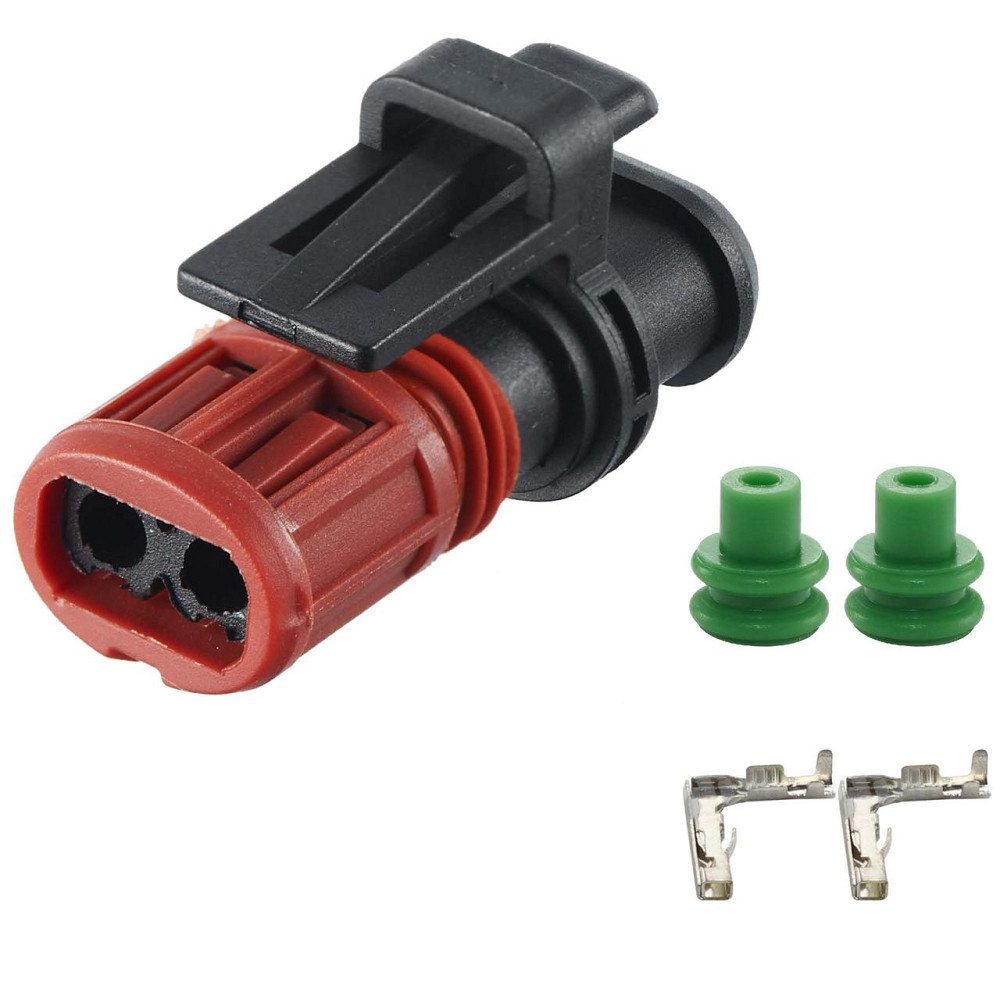 Разъем коннектор 2-кон., Дизельная Форсунка, 1337245-3, TE Швеция, Америка универс., Chevrolet, Opel, Volvo Киев - изображение 1