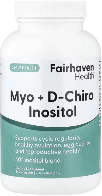Мио-инозитол и D-хиро инозитол Fairhaven Health Myo + D-Chiro Inositol - 240 капс Киев - изображение 1