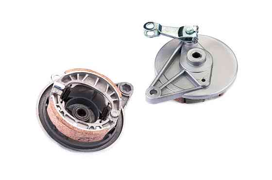 Крышка барабана тормозного (зад) мопед Дельта (+колодки) Мукачево