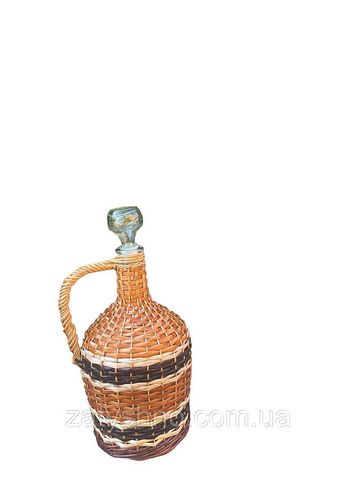 Пляшка плетена з лози 3 л. Київ - фото 6
