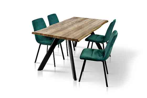 Стіл Метрополь, (160*90), чорний/штучний шпон MDF Київ