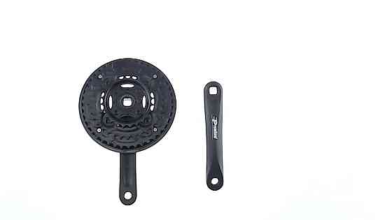 Зірки велосипедні (передні) 26/36/48T (+2 шатуни L-17 см, квадрат, чорні, із захистом) (WHEEL) Мукачево