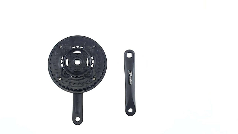 Звезды велосипедные (передние) 26/36/48T (+2 шатуна L- 17 см, квадрат,черные, с защитой) (WHEEL) Мукачево - изображение 1