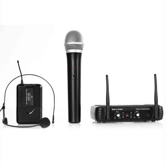 UHF-250 Duo3 2-канальний комплект бездротових мікрофонів UHF 1 портативний/1 головний мікрофон (Німеччина, Рівне