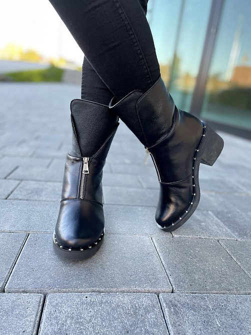 Версаль Ботинки LaDi черные натуральная кожа зима 37р.38р.40р. (2843) Коломия - фото 8