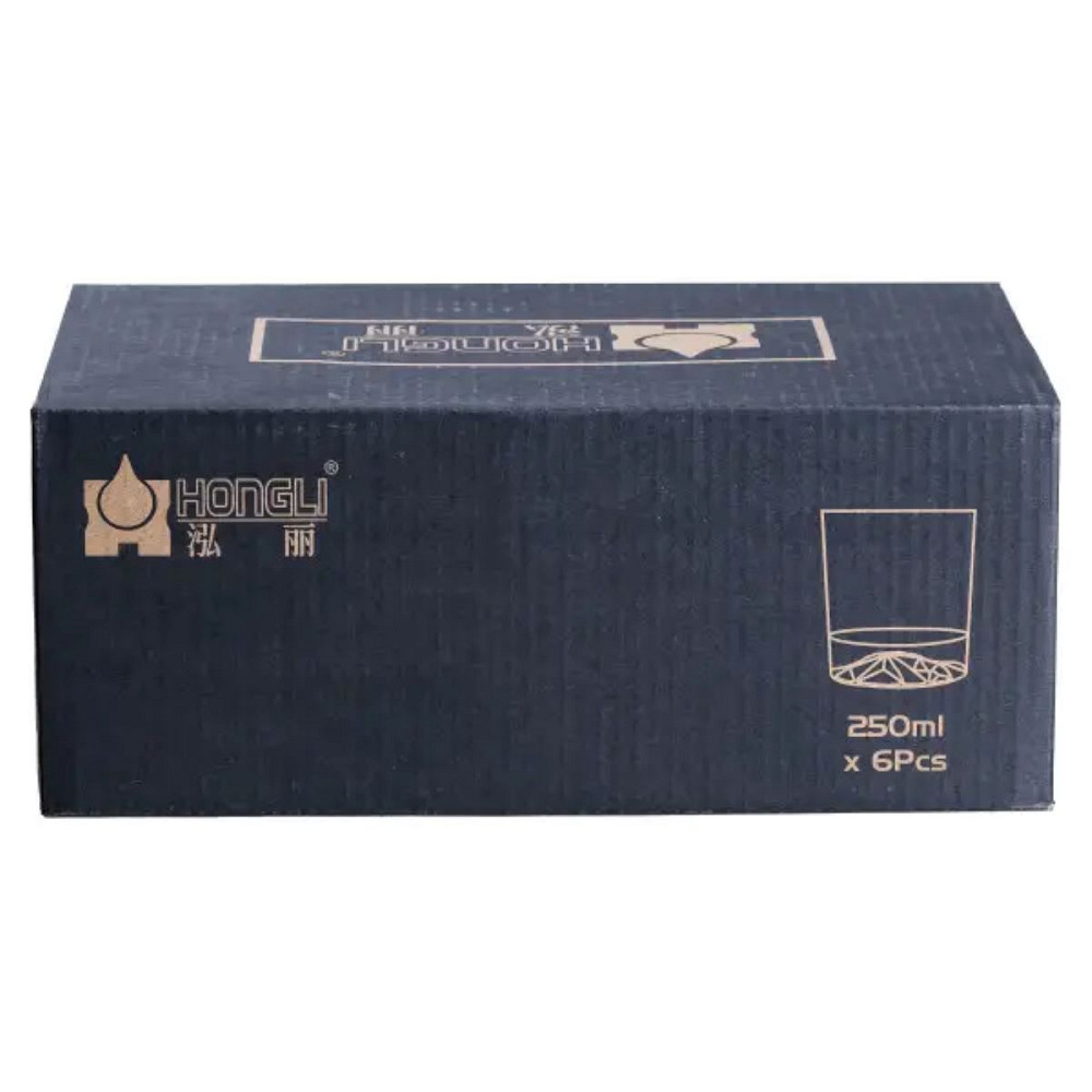 Набір склянок скляний 6 шт по 250 мл прозорий прозорий HP556 Коломыя - изображение 4