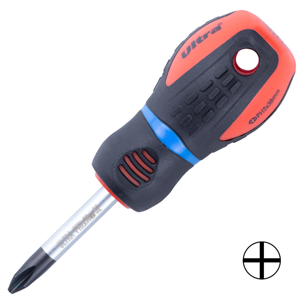 Ultra Отвертка крестовая PH 2×38мм S2 Profi ULTRA (4000402) Київ - фото 1