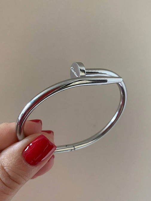 Cartier браслет цвях в посрібленні Одеса - фото 2