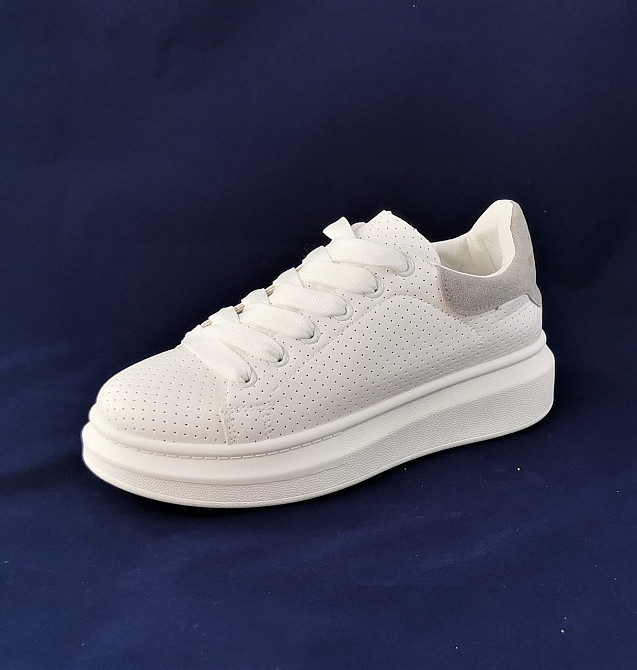 .Женские Кроссовки Слипоны Белые Мокасины A!exander Mc@ueen (размеры: 37,38) Видео Обзор Днепр - изображение 7