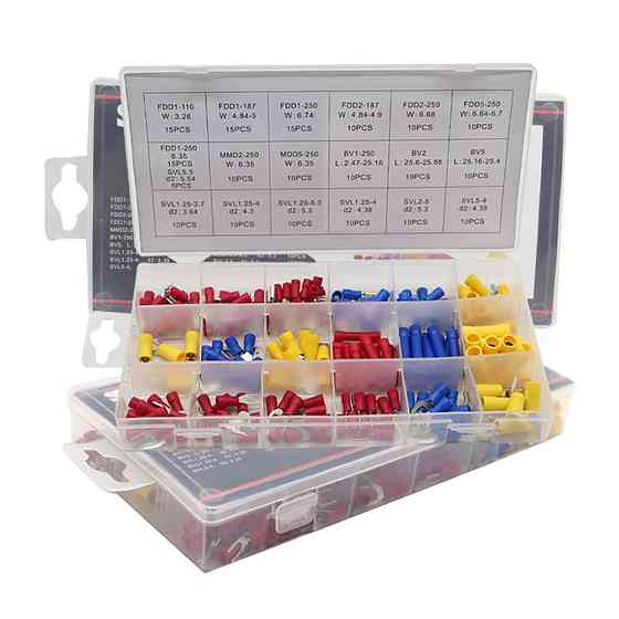 Набір клем із ізоляцією 200 шт. (18 видів клем) Мукачево
