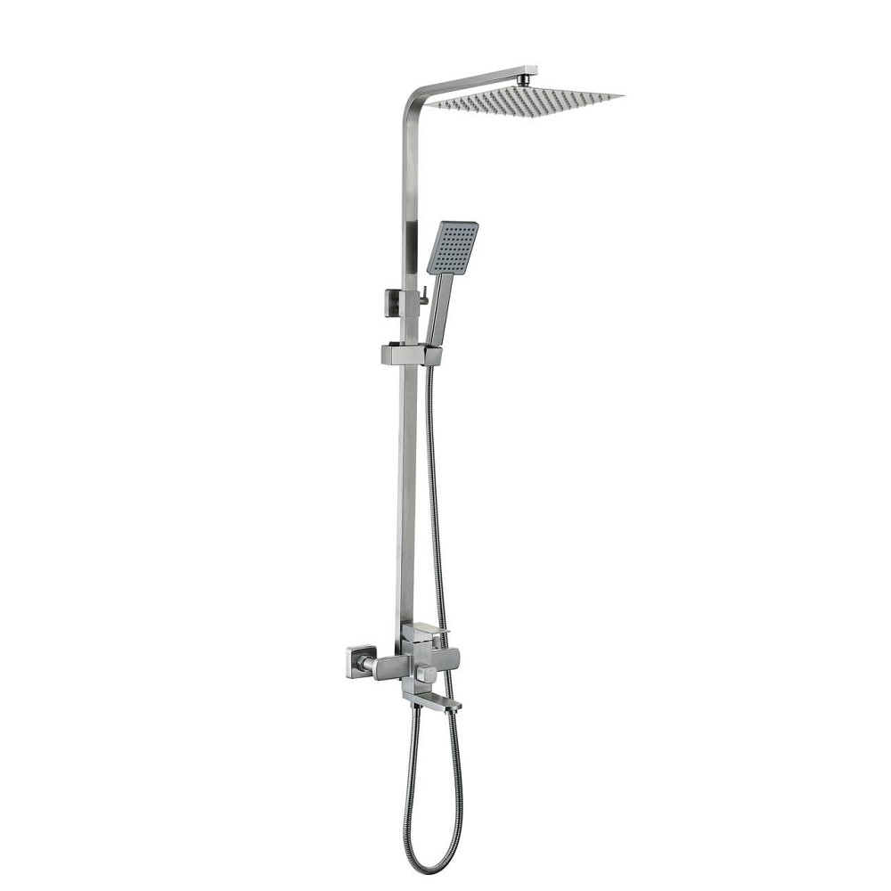 Душова система універсальна Lidz Kubis 1030 на три споживачі (з виливом) (k35) LDKUB1030NKS28538 Nickel Київ - фото 1