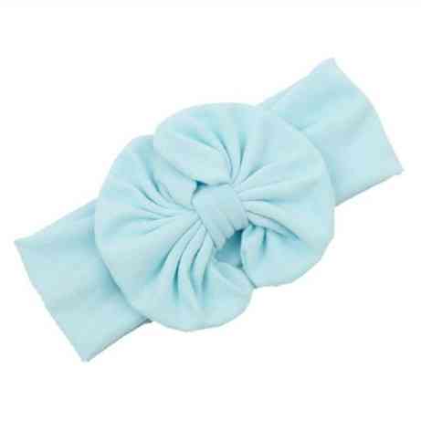 Широка дитяча пов'язка голуба - ширина гумки 5см, окружність 40-54см, квітка 12см Київ