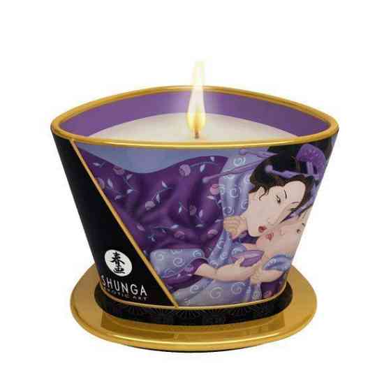 Массажная свеча Shunga Massage Candle – Exotic Fruits (170 мл) с афродизиаками Sex Aura Киев