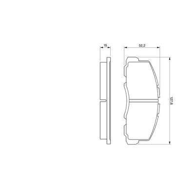 Гальмівні колодки Bosch 0 986 469 550 Вінниця - фото 4