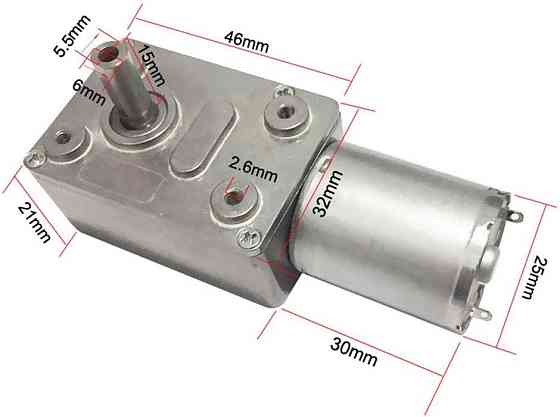 Редукторний мотор JGY-370 12 В 200 об/хв Київ