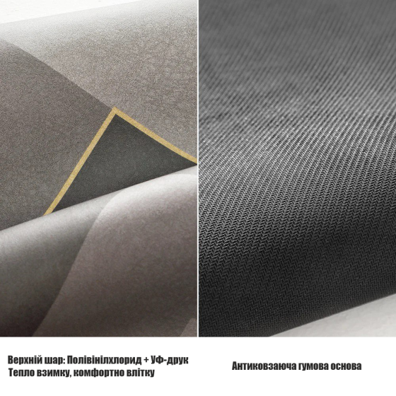 Інноваційний Суперпоглинаючий Діатомітовий Килимок для ванної Aquarius 40х60 см Кава/Сірий Буча