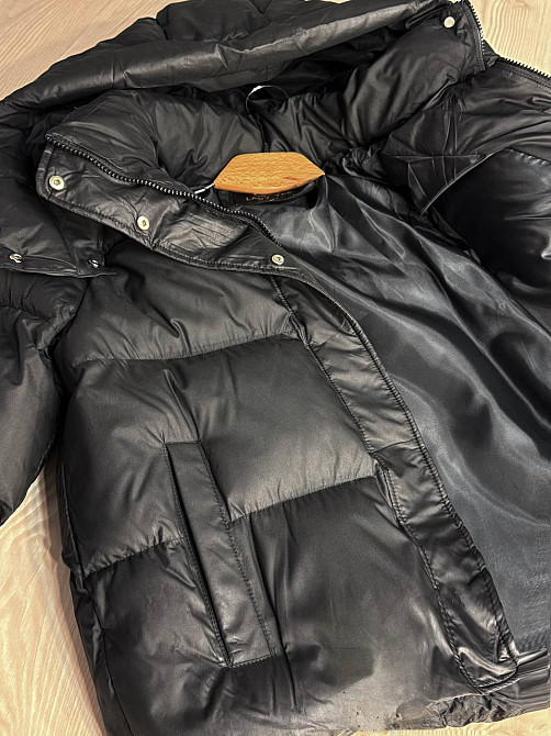 Куртка женская Lady Yep 10005 дутая пуффер с капюшоном черная, черный, 44 Киев - изображение 19