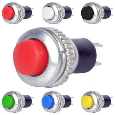 Кнопка нажимная DS-316, OFF-(ON), 0,5А, красный Полтава - изображение 1