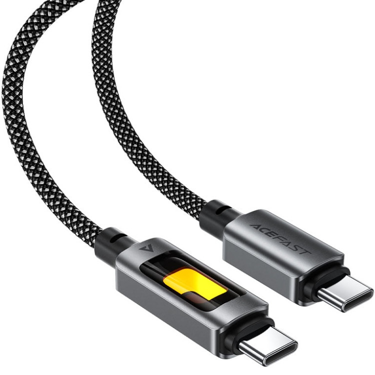 Кабель USB 2.0 Type-C M-M, 1.2 м 60W C21-03 Black Acefast Вінниця - фото 3