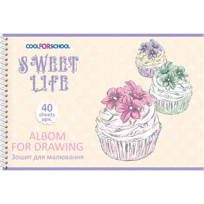 Альбом для малювання Cool For School на пружині 40 аркушів (CF60904-09) Вінниця