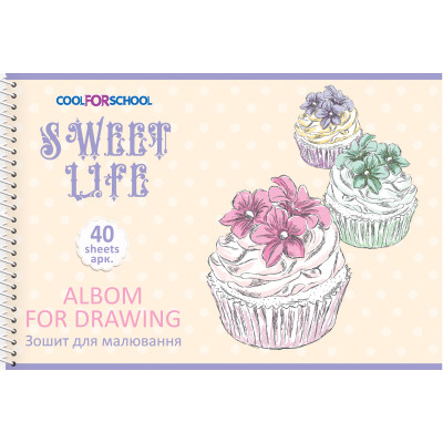 Альбом для рисования Cool For School на пружине 40 листов (CF60904-09) Винница - изображение 1