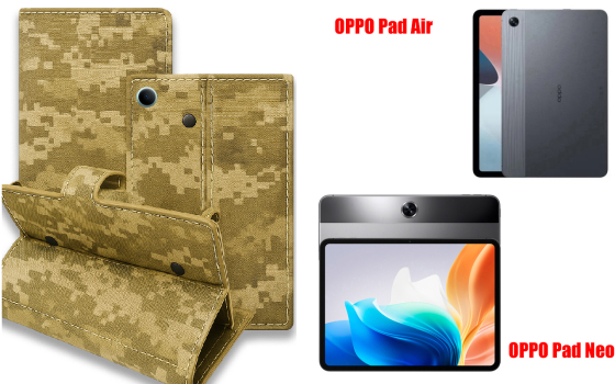Книжка-трансформер для планшета Oppo Pad Air, Pad Neo, колір Black Pixel Київ