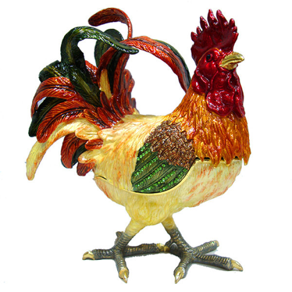 Скринька зі стразами велика Півень Київ - фото 1