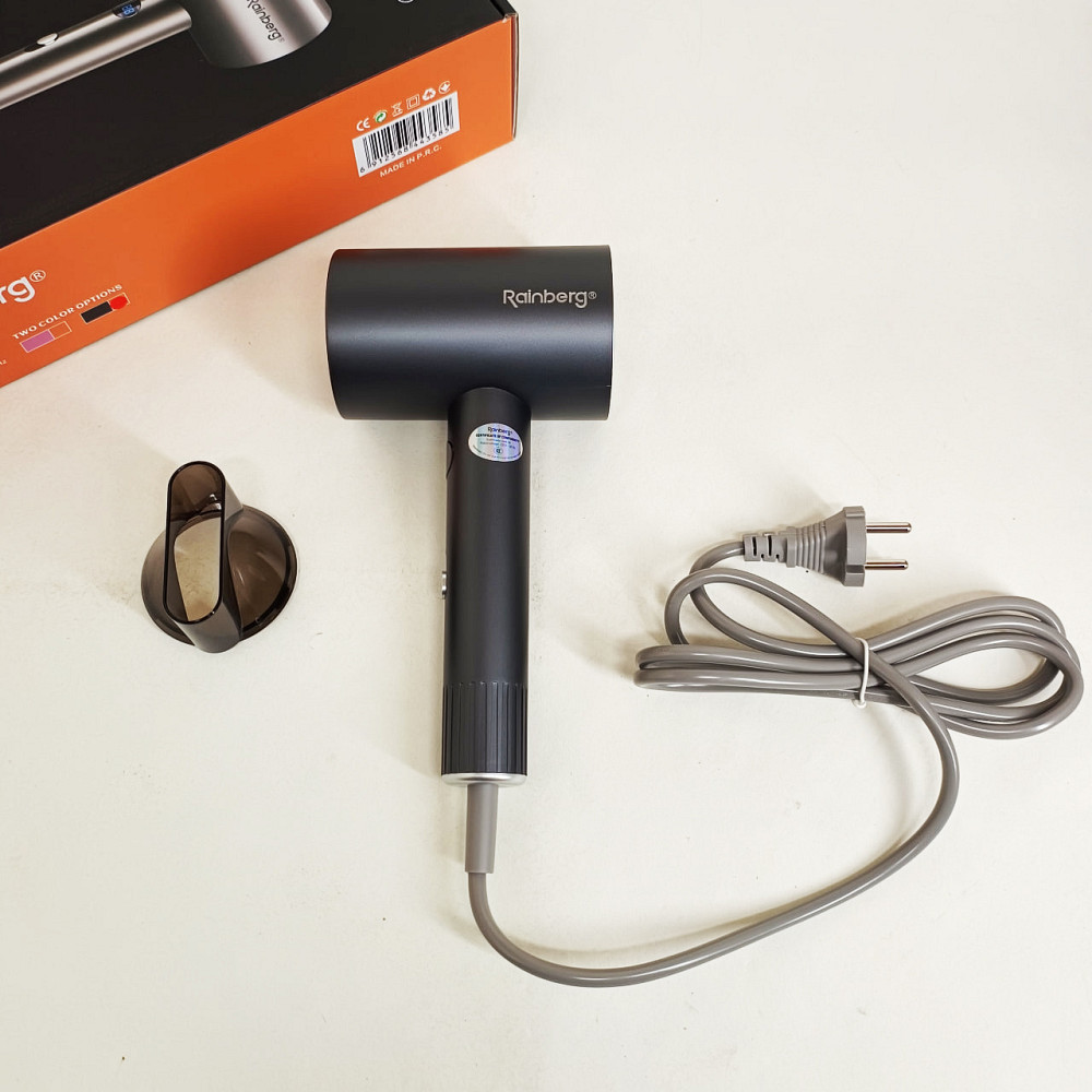 Фен без вреда для волос Rainberg RB-2253 2000Вт, Мощный фен для быстрой сушки укладки прически WA-23 Львов - изображение 2