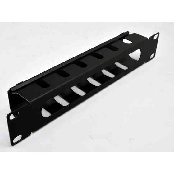 Кабельний організатор CMS 10", 1U перфорований, чорний Київ