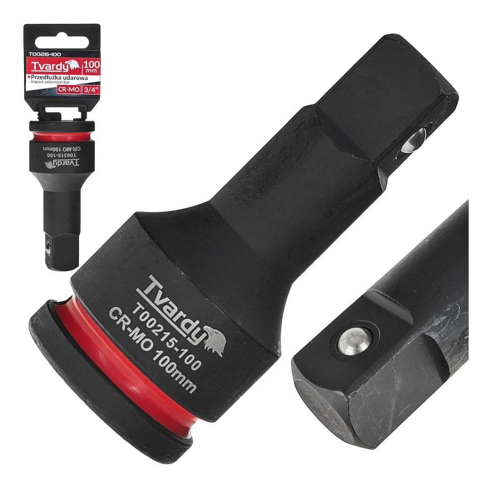 Подовжувач ударний головки "Tvardy" з хром-молібденової сталі (Cr-Mo)  3/4" довжиною 100 мм Киев - изображение 2