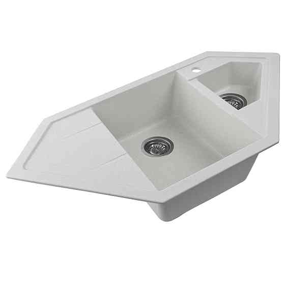 VALESO Гранітна мийка для кухні VALESO 9950 PANDORA матова Біла в крапку Киев