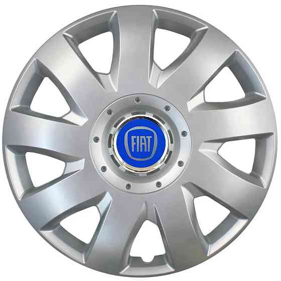 Автомобільні модельні ковпаки R16 Fiat (синій) 426 4шт, SJS, сріблясті Вінниця
