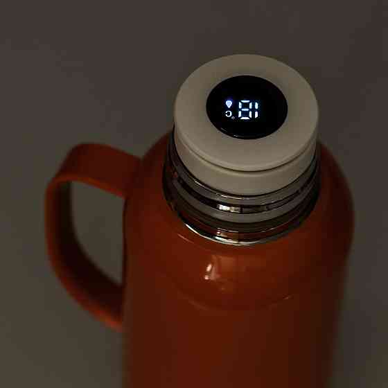 Термос Vacuum з датчиком температури на 820 мл червоний HP-14-55R Коломия