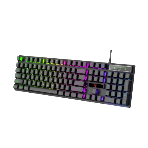 Клавіатура мембранна ігрова Havit HV-KB101L дротова USB чорний Житомир