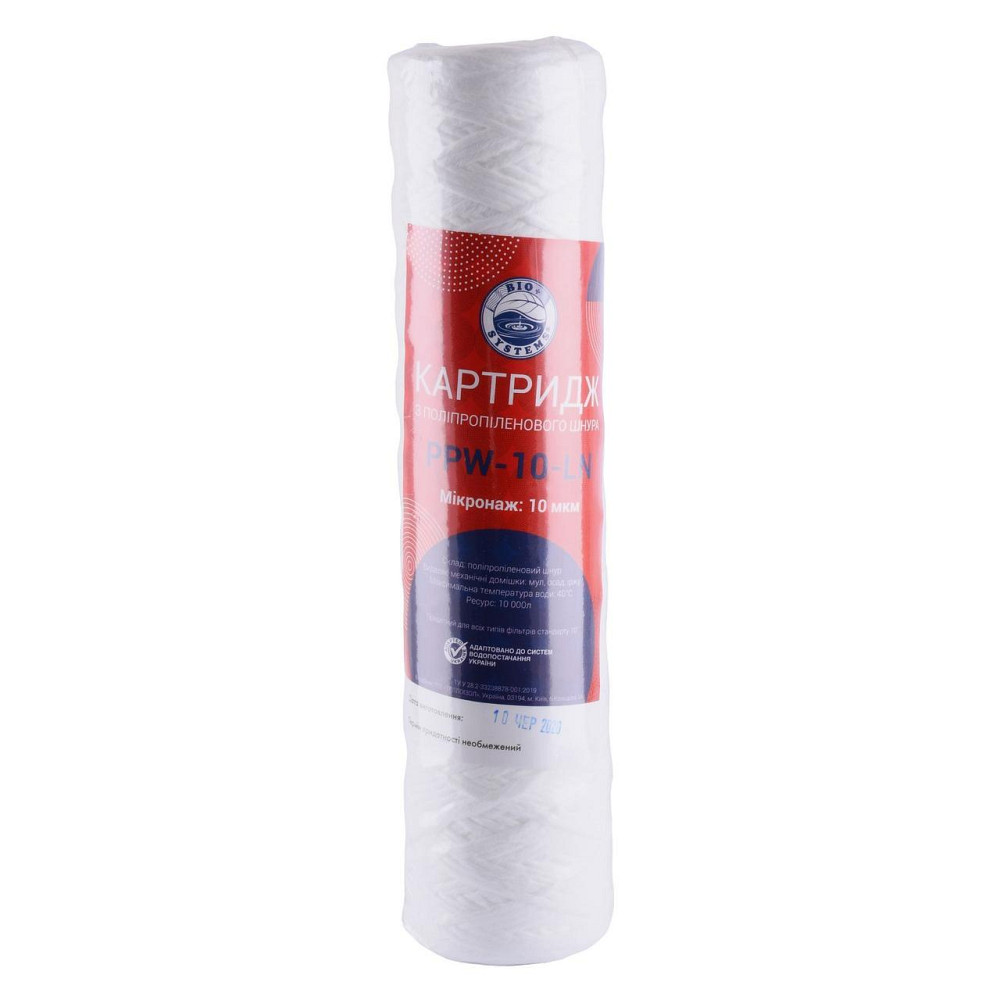 Картридж шнурковий Bio+ Systems PPW-10-LN (10 мкм) (000014195) Київ - фото 1
