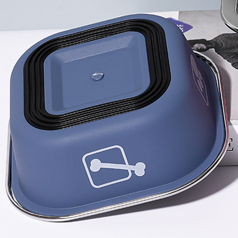 Миска для собак котов Taotaopets 1910002 металлическая Blue 160 мм Київ - фото 4