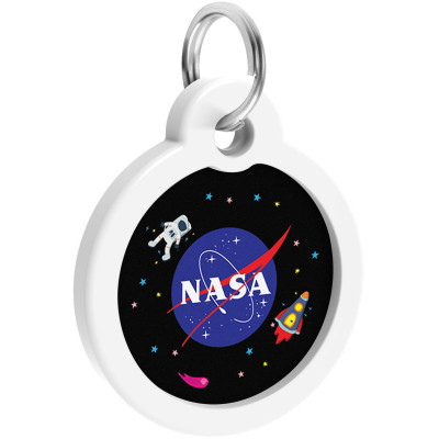 Адресник для животных WAUDOG Smart ID с QR-паспортом "NASA", круг 30 мм (230-0147) Винница - изображение 4