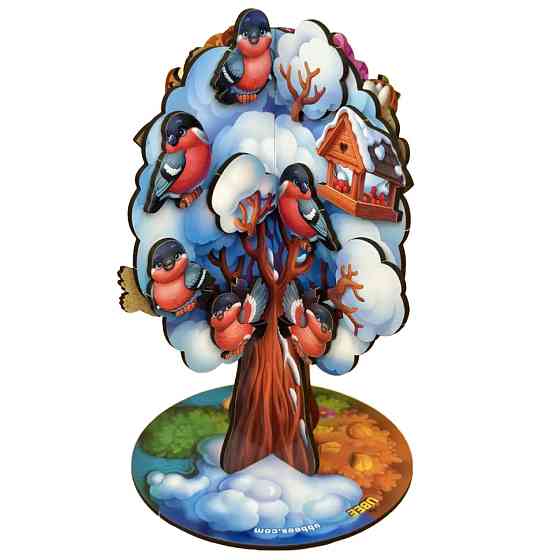 Дитяча настільна гра "Пори року абрикоса" (ПСД295) PSD295 дерев'яна Вінниця