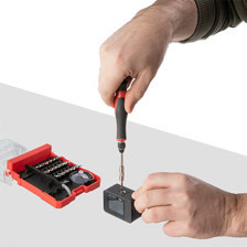 Викрутка з бітами 29 шт CrV прецизійна, пінцет, присоска (кейс) Мукачево - фото 9