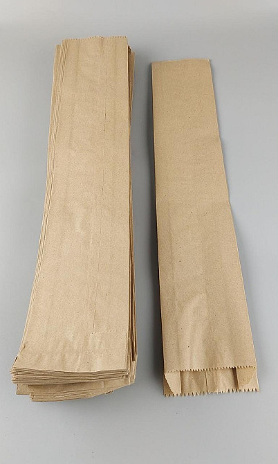 Пакет паперовий 10см 55см коричневий ящ. 1000 шт Харків - фото 4