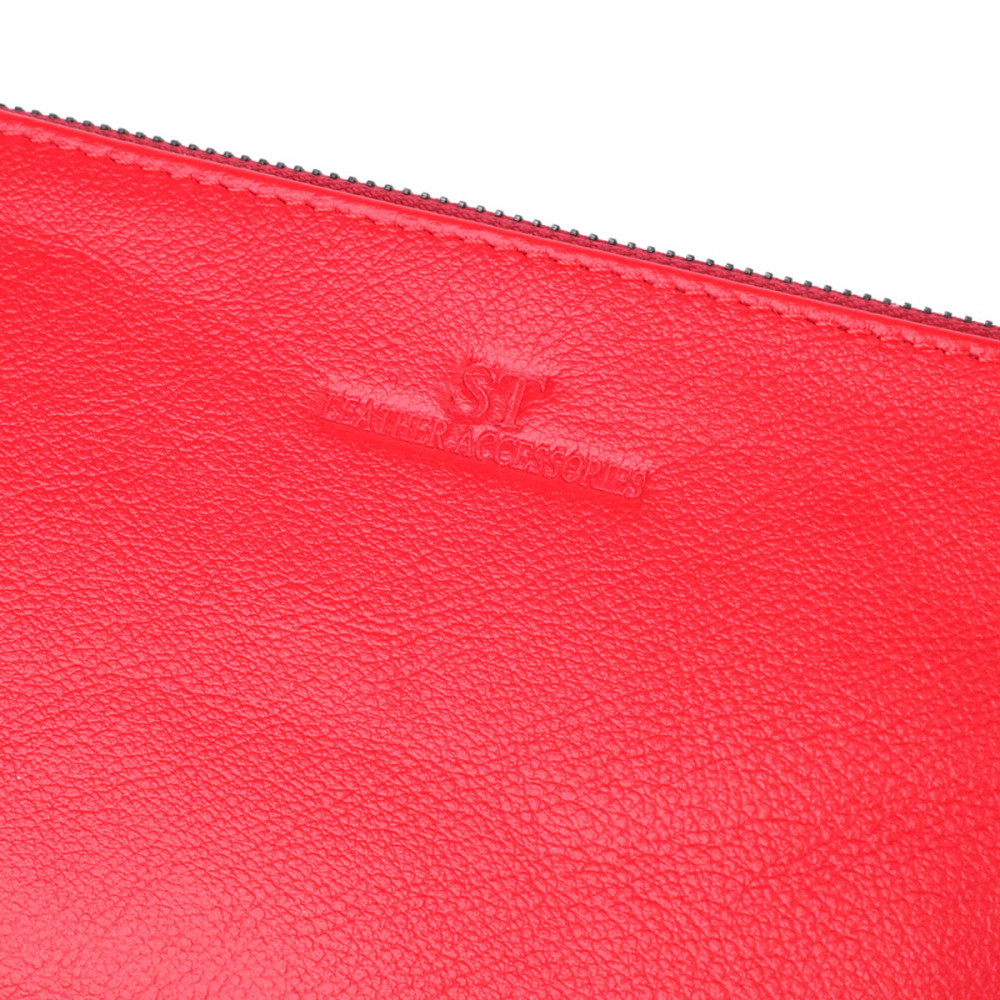 Шкіряний жіночий гаманець на три відділення ST Leather 23109 Червоний Київ - фото 5