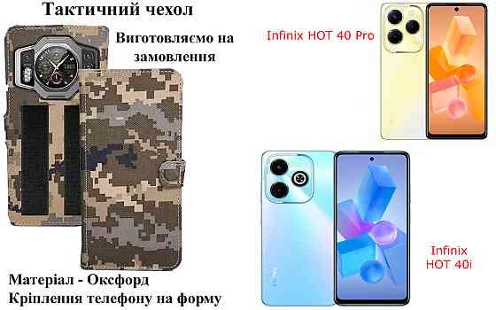Тактический чехол для Honor Magic5 Lite, Magic5 Pro, крепится к снаряжению на липучке Киев