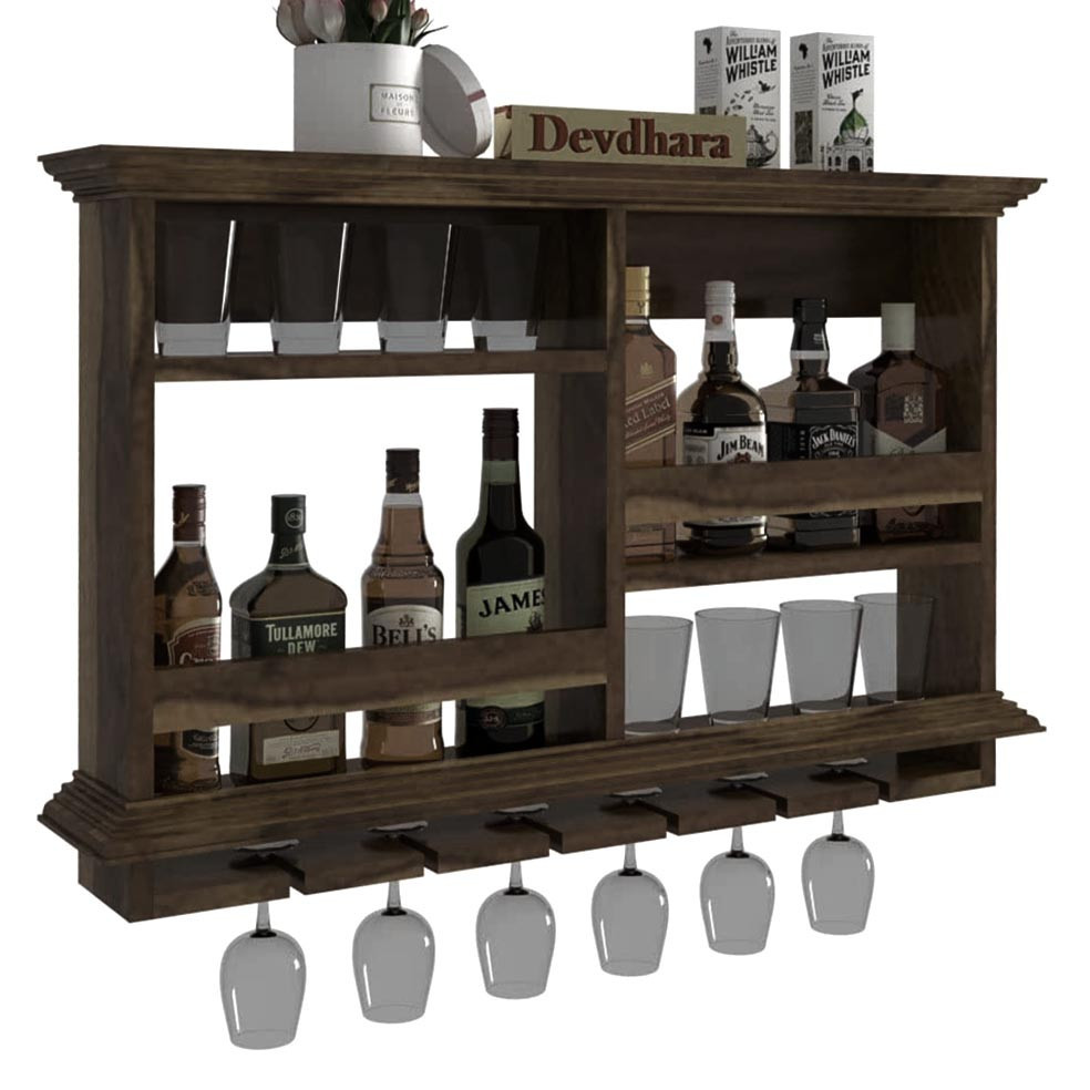 Настенная винная полка 