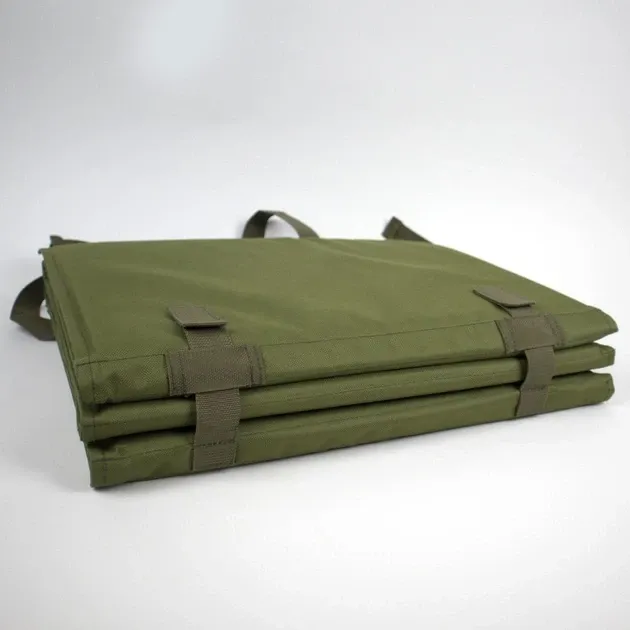 Сидушка каримат коврик тактический с креплением на пояс  раскладной 6 секций Олива Одесса - изображение 3